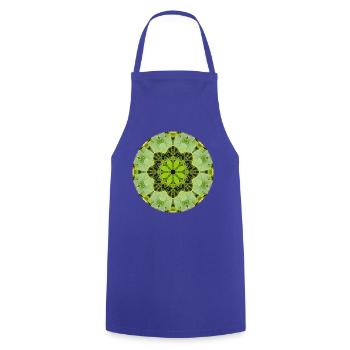 Mandala-Quantum 7 - Kochschürze - Royalblau - Vorne - AI Model Male 185 dark (185cm)