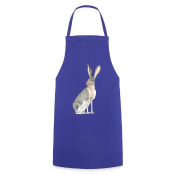 Rabbit with long spoons - Cooking Apron - royal blue - Front - AI Model Male 185 dark (185cm)