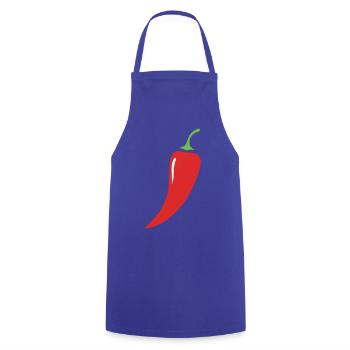 Légumes au piment rouge - Tablier de cuisine - bleu royal - Devant - AI Model Male 185 dark (185cm)
