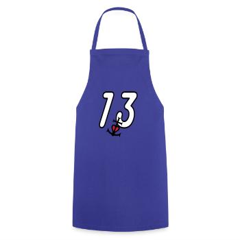 Bouches du rhone 13 croix camargaise - Tablier de cuisine - bleu royal - Devant - AI Model Male 185 dark (185cm)