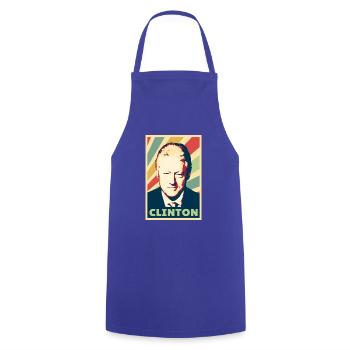 Bill Clinton Colors Vintage - Tablier de cuisine - bleu royal - Devant - AI Model Male 185 dark (185cm)