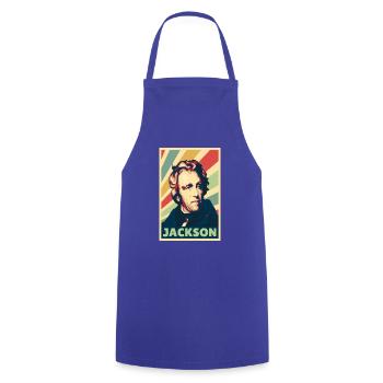 Andrew Jackson Vintage Colors - Cooking Apron - royal blue - Front - AI Model Male 185 dark (185cm)