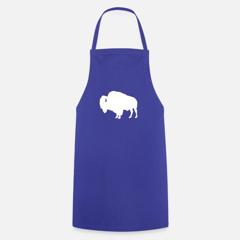 Bison - Cooking Apron - royal blue