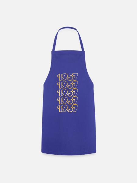 gold 1957 - Kochschürze - Royalblau