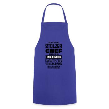 Bester Chef Sprüche Spruch Chef Eines Fantastische - Kochschürze - Royalblau - Vorne - AI Model Male 185 dark (185cm)