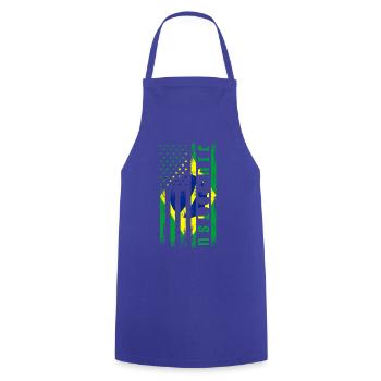 Jujitsu - Tablier de cuisine - bleu royal - Devant - AI Model Male 185 dark (185cm)