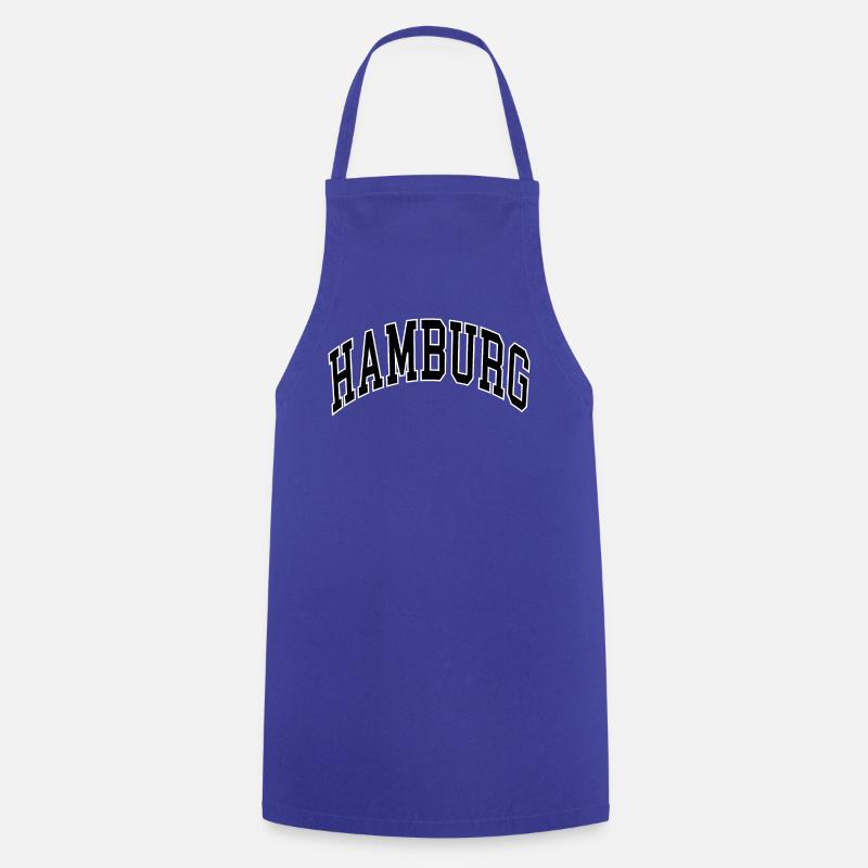 Hambourg - Tablier de cuisine - bleu royal