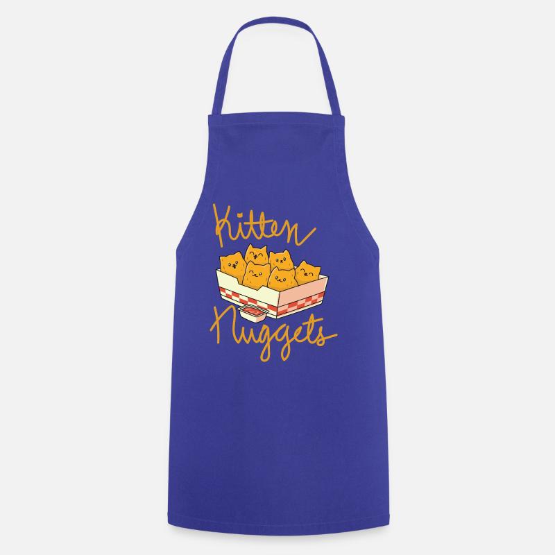 Kitten Nuggets Funny Cat - Cooking Apron - royal blue