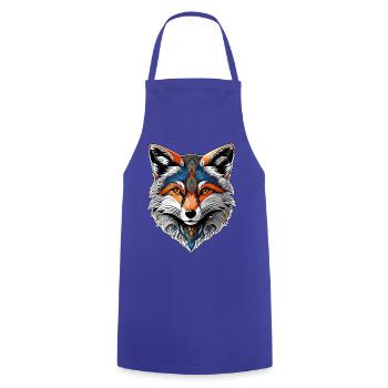 La tête d'un beau renard - Tablier de cuisine - bleu royal - Devant - AI Model Male 185 dark (185cm)