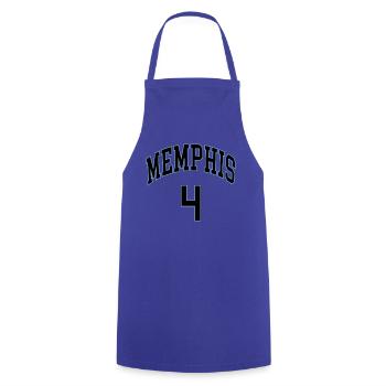 Memphis 4 - Kochschürze - Royalblau - Vorne - AI Model Male 185 dark (185cm)