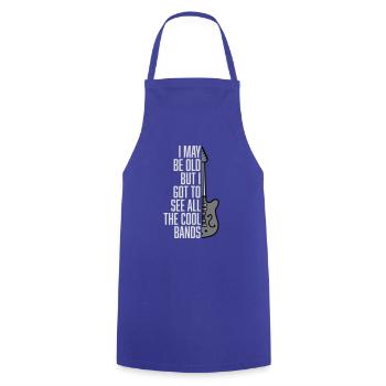Je suis peut-être vieux - Tablier de cuisine - bleu royal - Devant - AI Model Male 185 dark (185cm)