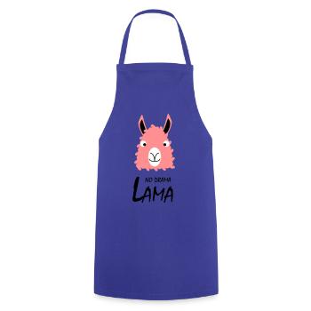 No Drama Lama - Kochschürze - Royalblau - Vorne - AI Model Male 185 dark (185cm)
