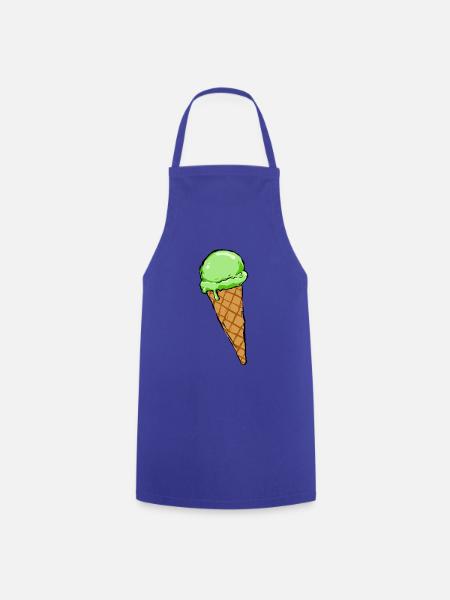 Eis Strand - Kochschürze - Royalblau