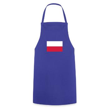 Polen - Kochschürze - Royalblau - Vorne - AI Model Male 185 dark (185cm)