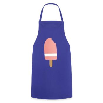 Morsure de popsicle rose dégradé - Tablier de cuisine - bleu royal - Devant - AI Model Male 185 dark (185cm)