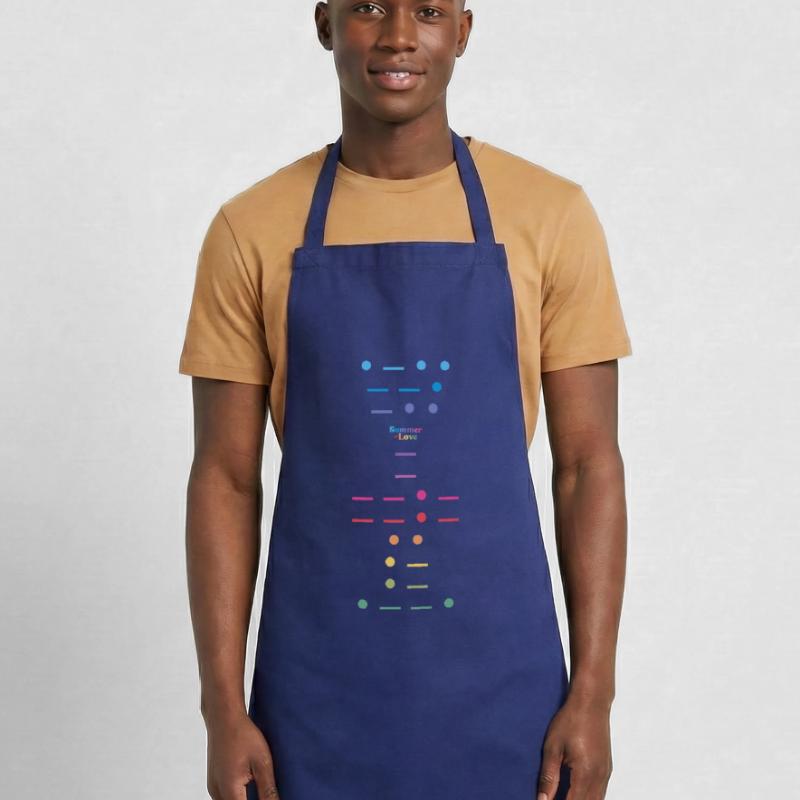 Pride Morse Code Cooking Apron