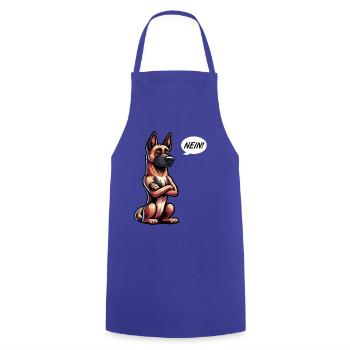 No Malinois Belgian Shepherd Malinoishund - Cooking Apron - royal blue - Front - AI Model Male 185 dark (185cm)
