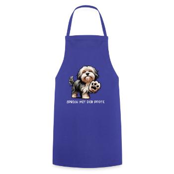 Talk to the paw Havanese Havanese owner - Cooking Apron - royal blue - Front - AI Model Male 185 dark (185cm)