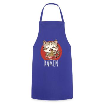 Ramen Kawaii Cats - Tablier de cuisine - bleu royal - Devant - AI Model Male 185 dark (185cm)