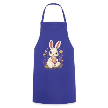 T-shirt de Pâques drôle de lapin de Pâques cool - Tablier de cuisine - bleu royal - Devant - AI Model Male 185 dark (185cm)