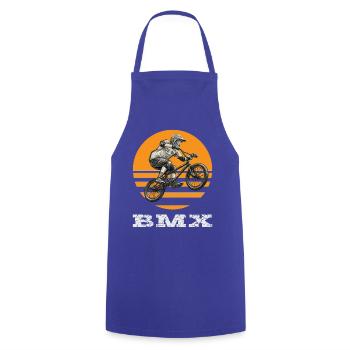 BMX (BMK) - Kochschürze - Royalblau - Vorne - AI Model Male 185 dark (185cm)