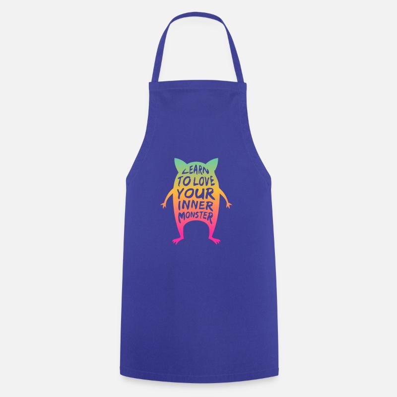 Learn to Love Your Inner Monster - Tablier de cuisine - bleu royal