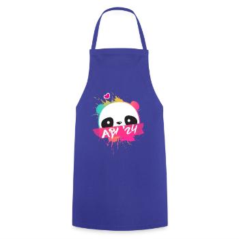 Abi '24 Motto mit süßem Panda - Abitur 2024 - Kochschürze - Royalblau - Vorne - AI Model Male 185 dark (185cm)
