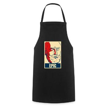 Stoic Epictetus quotes are epic. - Cooking Apron - black - Front - AI Model Male 185 dark (185cm)