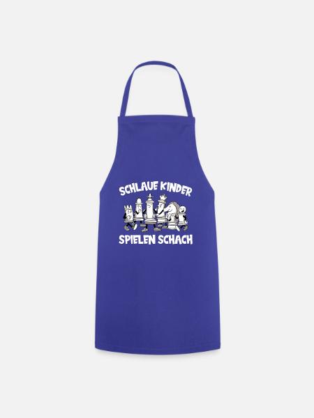Schlaue Kinder spielen Schach Schachspieler - Kochschürze - Royalblau