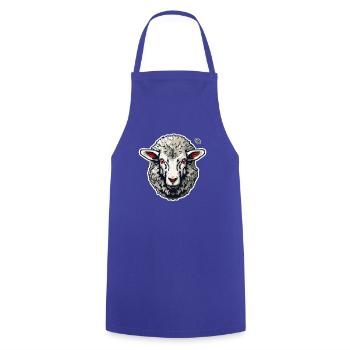 Ein cooles Schaf - Kochschürze - Royalblau - Vorne - AI Model Male 185 dark (185cm)