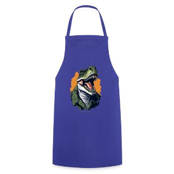 Un humain comme un dinosaure T Rex - Tablier de cuisine - bleu royal - Devant - AI Model Male 185 dark (185cm)