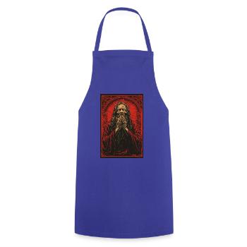 Le mystérieux guide spirituel prie - Tablier de cuisine - bleu royal - Devant - AI Model Male 185 dark (185cm)