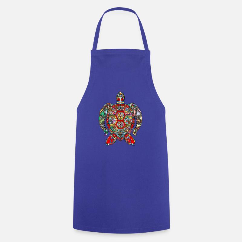 Tortue - Tablier de cuisine - bleu royal