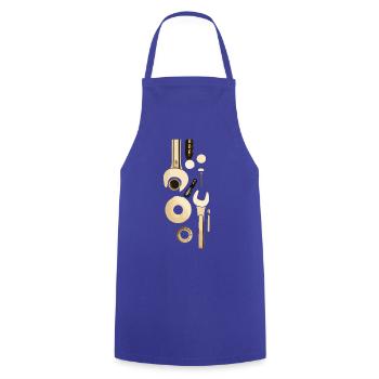 Werkzeug - Kochschürze - Royalblau - Vorne - AI Model Male 185 dark (185cm)
