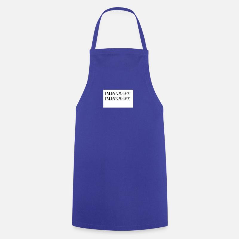 IMMIGRANT - Cooking Apron - royal blue