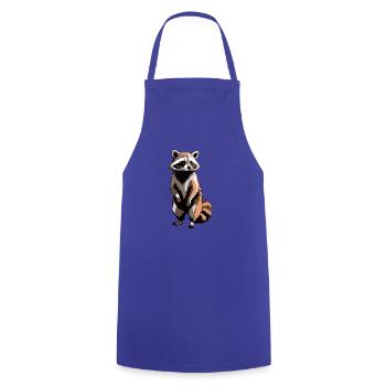 Waschbär - Cute Animal Sticker - Kochschürze - Royalblau - Vorne - AI Model Male 185 dark (185cm)