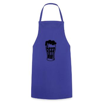 Beer - Funny Beer Logo Tshirt - Cooking Apron - royal blue - Front - AI Model Male 185 dark (185cm)