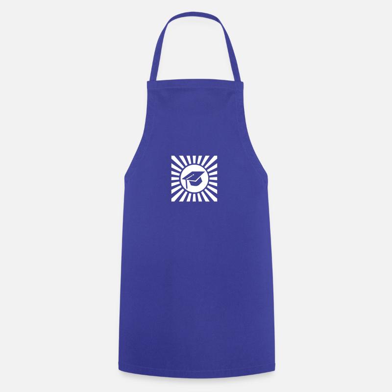 graduation cap - Cooking Apron - royal blue