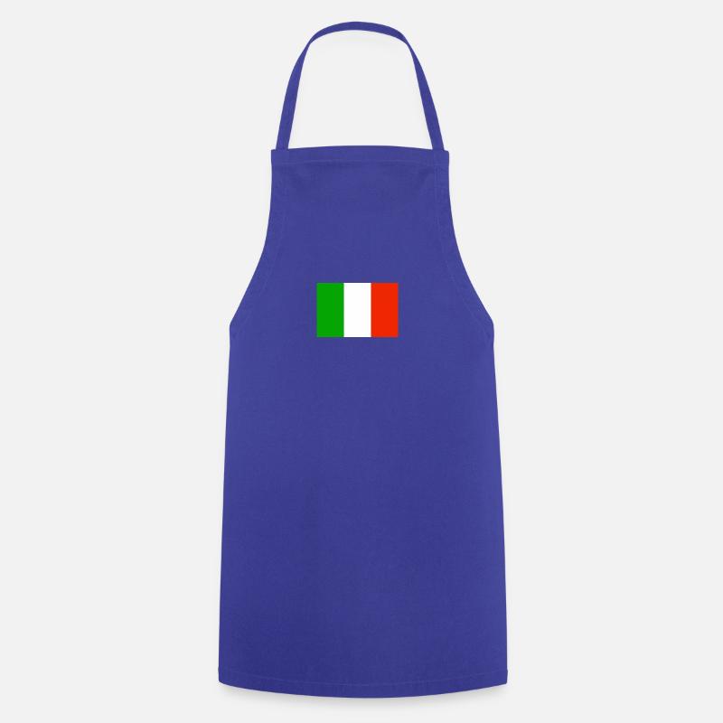 DRAPEAU ITALIEN - Tablier de cuisine - bleu royal