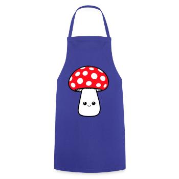 Pilz Glücklich Niedlich Lächelnd Gesicht Kawaii - Kochschürze - Royalblau - Vorne - AI Model Male 185 dark (185cm)