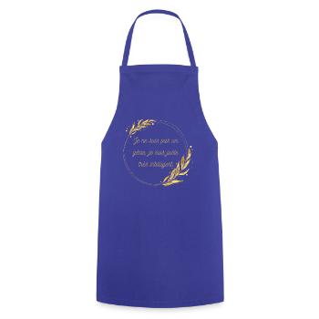 Je ne suis pas un génie je suis juste très intelli - Tablier de cuisine - bleu royal - Devant - AI Model Male 185 dark (185cm)