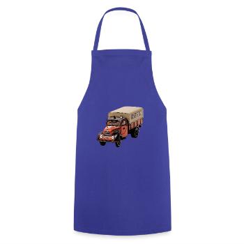 Service d'incendie Robur Garant - Tablier de cuisine - bleu royal - Devant - AI Model Male 185 dark (185cm)