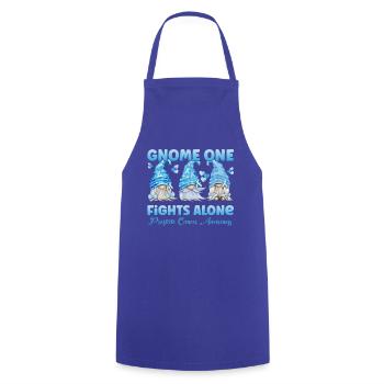 Gnome One combat seul le cancer de la prostate - Tablier de cuisine - bleu royal - Devant - AI Model Male 185 dark (185cm)
