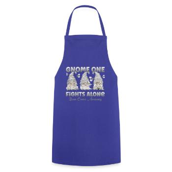 Gnome One fights gray brain cancer alone - Cooking Apron - royal blue - Front - AI Model Male 185 dark (185cm)