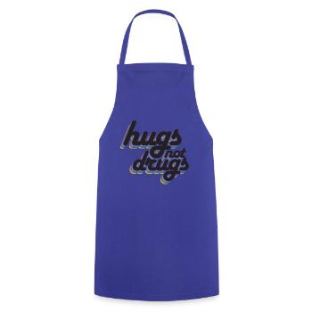 Des câlins au lieu de drogues - Tablier de cuisine - bleu royal - Devant - AI Model Male 185 dark (185cm)
