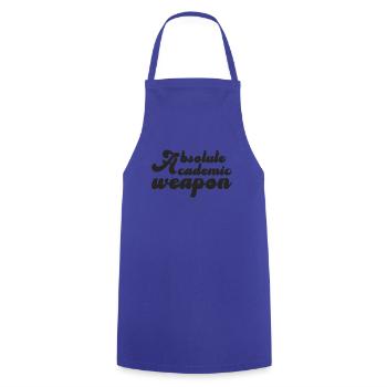 Student Absolute Academic Weapon - Cooking Apron - royal blue - Front - AI Model Male 185 dark (185cm)