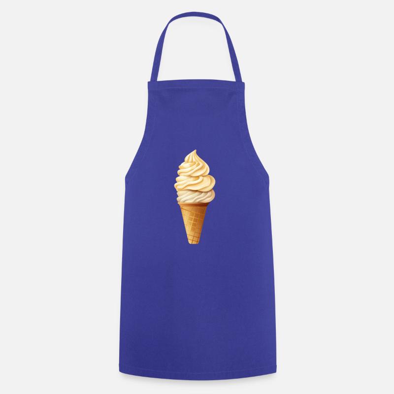 Glace - Tablier de cuisine - bleu royal