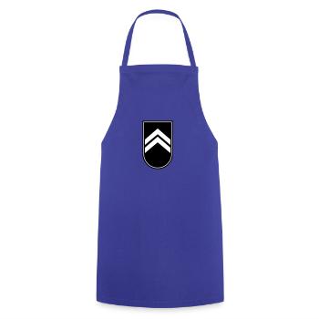 Abzeichen Badge Auszeichnung Armee Army 2c - Kochschürze - Royalblau - Vorne - AI Model Male 185 dark (185cm)