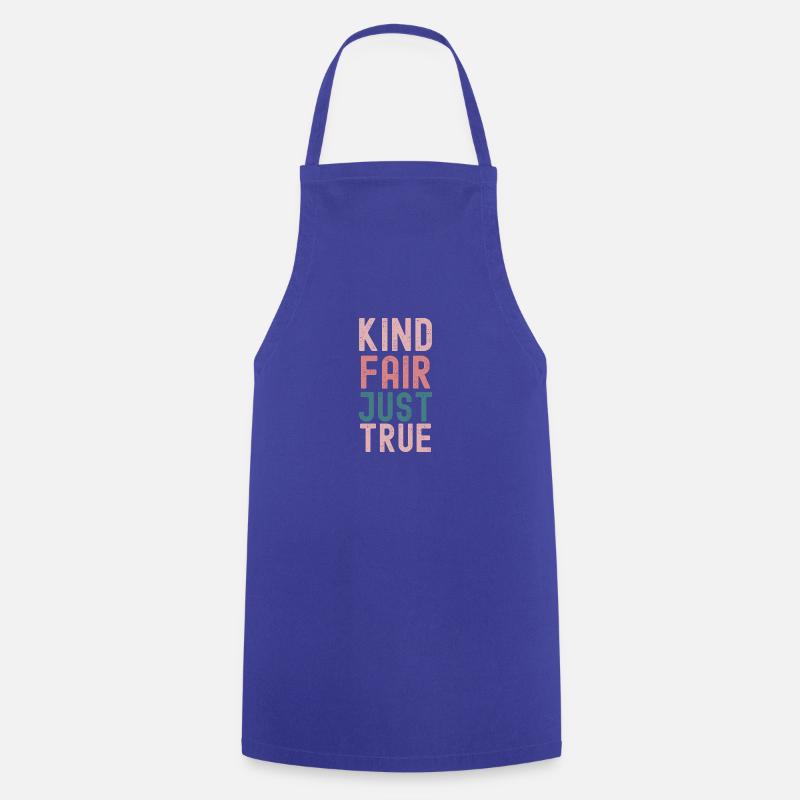Affirmations Positives en Couleurs pastels - Tablier de cuisine - bleu royal