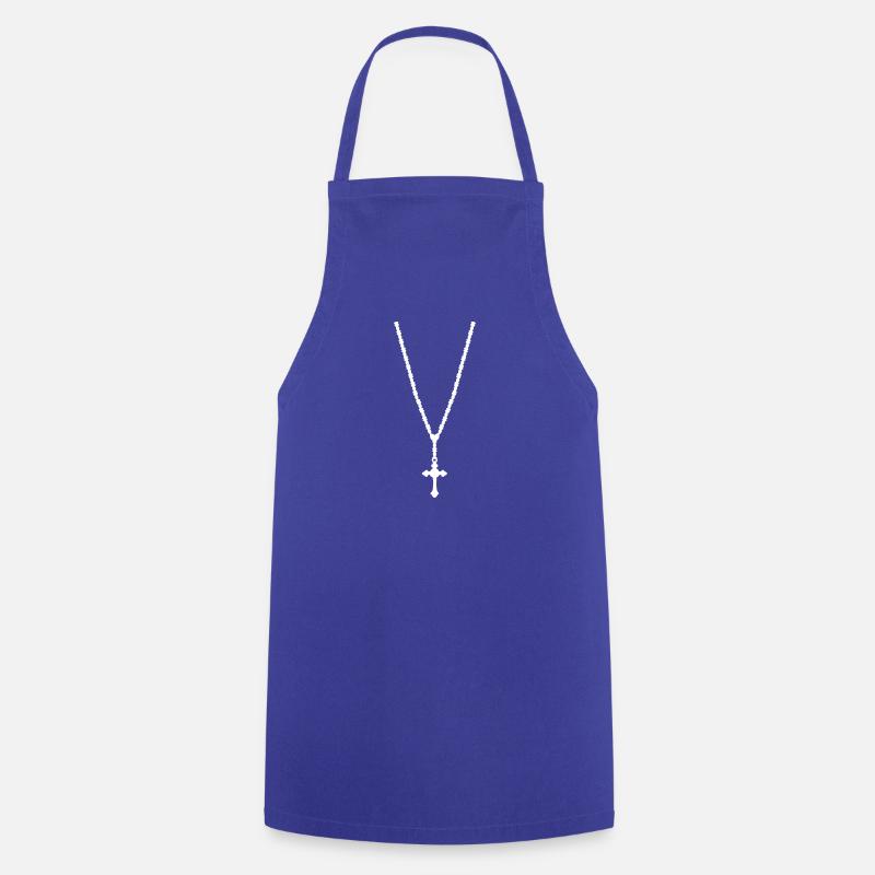 Collier - Tablier de cuisine - bleu royal